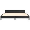 vidaXL Cadre de lit sans matelas noir California similicuir
