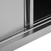 vidaXL Armoire de cuisine avec portes coulissantes 150x40x50 cm Inox