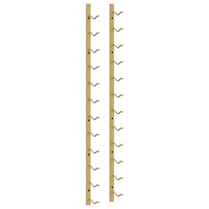 vidaXL Casier &agrave; vin mural pour 12 bouteilles Dor&eacute; Fer