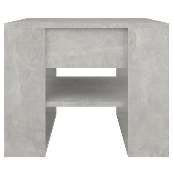 vidaXL Table basse gris b&eacute;ton 55,5x55x45 cm bois d'ing&eacute;nierie