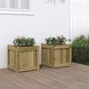 vidaXL Jardini&egrave;res 2 pcs bois de pin impr&eacute;gn&eacute;