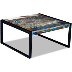 vidaXL Table basse Bois de r&eacute;cup&eacute;ration massif 80x80x40 cm
