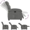 vidaXL Fauteuil inclinable gris fonc&eacute; tissu