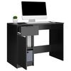 vidaXL Bureau noir 100x50x75 cm bois d'ingénierie