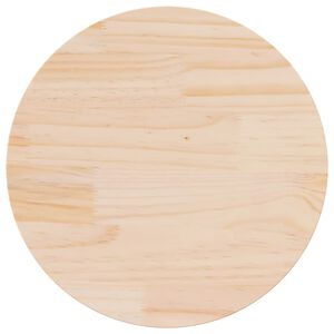 vidaXL Dessus de table &Oslash;50x2,5 cm Bois de pin massif