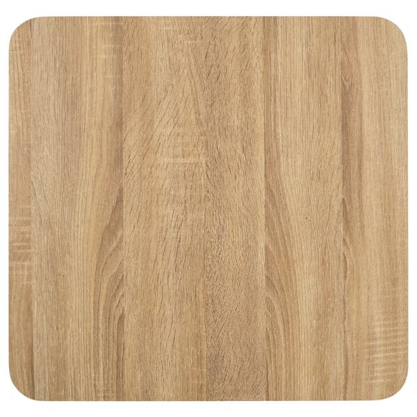 vidaXL Table de bistro Marron clair 50x50 cm MDF