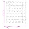 vidaXL Casier &agrave; bouteilles pour 48 bouteilles Dor&eacute; M&eacute;tal