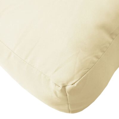 vidaXL Coussin de palette sable 58x58x10 cm tissu