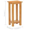 vidaXL Table d'appoint 27x24x55 cm Bois de chêne massif