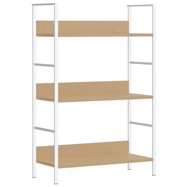 vidaXL Biblioth&egrave;que &agrave; 3 niveaux ch&ecirc;ne 60x27,6x90,5cm bois d'ing&eacute;nierie