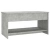 vidaXL Table basse gris b&eacute;ton 102x50x52,5 cm bois d'ing&eacute;nierie