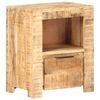 vidaXL Table de chevet 40x30x50 cm Bois de manguier brut