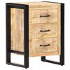 vidaXL Table de chevet 40x35x55 cm Bois de manguier solide
