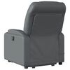 vidaXL Fauteuil inclinable de massage gris similicuir