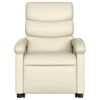 vidaXL Fauteuil inclinable crème similicuir