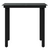 vidaXL Ensemble &agrave; manger de jardin avec coussins 3 pcs noir