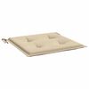 vidaXL Coussins de chaise jardin lot de 4 beige 50x50x4cm tissu oxford