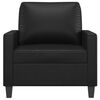 vidaXL Fauteuil Noir 60 cm Similicuir