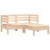 vidaXL Canap&eacute; de jardin 2 places et repose-pied bois pin massif