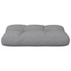 vidaXL Coussin de palette gris 60x40x12 cm tissu
