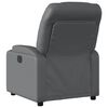 vidaXL Fauteuil inclinable de massage électrique gris similicuir