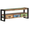 vidaXL Meuble TV 120x30x45 cm Bois massif de récupération