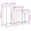 vidaXL Tables d&rsquo;appoint gigognes 3 pcs ch&ecirc;ne fum&eacute; bois d'ing&eacute;nierie