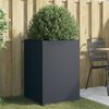 vidaXL Jardini&egrave;re anthracite 52x48x75 cm acier