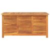 vidaXL Bo&icirc;te de rangement de jardin persiennes 113x50x56cm bois acacia