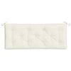 vidaXL Coussin de banc de jardin cr&egrave;me m&eacute;lang&eacute; 120x50x7 cm tissu
