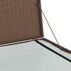 vidaXL Boîte de stockage de jardin marron 150x100x100cm Résine tressée