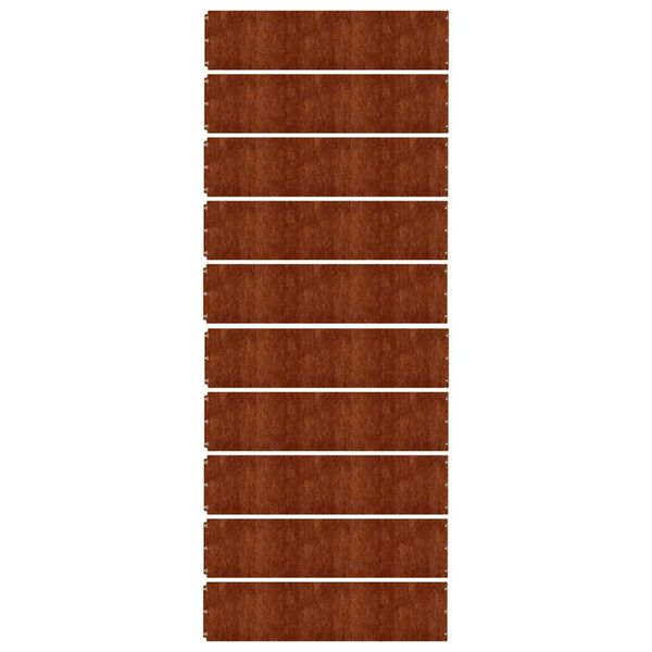 vidaXL Bordures de pelouse 10 pcs 25x103 cm acier corten flexible
