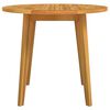 vidaXL Table de jardin &Oslash;85x75 cm Bois d'acacia solide