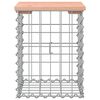 vidaXL Banc de jardin design gabion 33x31x42 cm bois massif de douglas