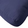vidaXL Coussin de palette bleu marine 50x50x12 cm tissu