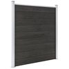 vidaXL Cl&ocirc;ture de jardin WPC 180x186 cm Gris