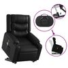 vidaXL Fauteuil inclinable de massage noir similicuir