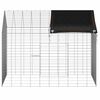 vidaXL Cage pour lapins Argent 400 x 78 x 78 cm Acier galvanis&eacute;