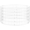vidaXL Poteau &agrave; gabion circulaire Acier galvanis&eacute; &Oslash;100x50 cm