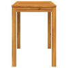vidaXL Table &agrave; manger de jardin 110x55x75 cm bois massif d'acacia