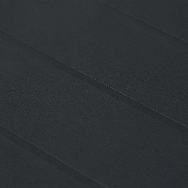 vidaXL Table de jardin Anthracite 220x90x72 cm Plastique Aspect rotin