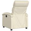 vidaXL Fauteuil inclinable &eacute;lectrique cr&egrave;me similicuir