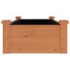 vidaXL Lit sur&eacute;lev&eacute; de jardin doublure 120x45x25 cm bois massif sapin