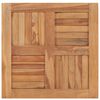 vidaXL Dessus de table Bois de teck solide 60x60x2,5 cm