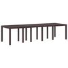 vidaXL Table de Jardin Marron 300 x 100 x 73 cm polyrotin