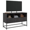 vidaXL Meuble TV noir 100,5x39x60,5 cm acier