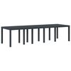 vidaXL Ensemble de salle à manger pour jardin 11 pcs Anthracite