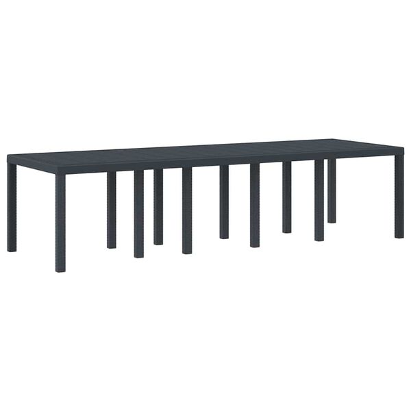 vidaXL Ensemble de salle à manger pour jardin 11 pcs Anthracite