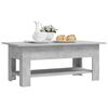 vidaXL Table basse gris b&eacute;ton 102x55x42 cm bois d'ing&eacute;nierie