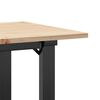 vidaXL Table basse cadre en O 90x40x45 cm bois de pin massif et acier